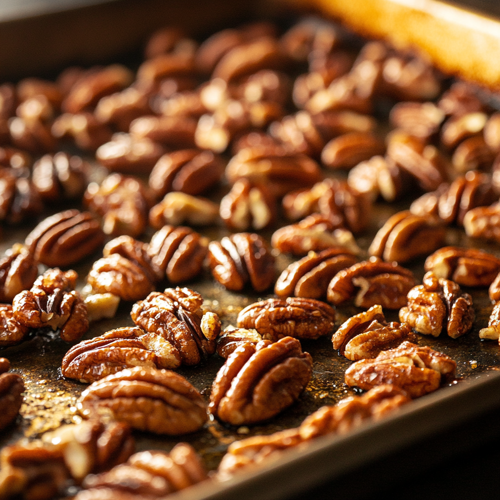 Why do you soak pecans before roasting