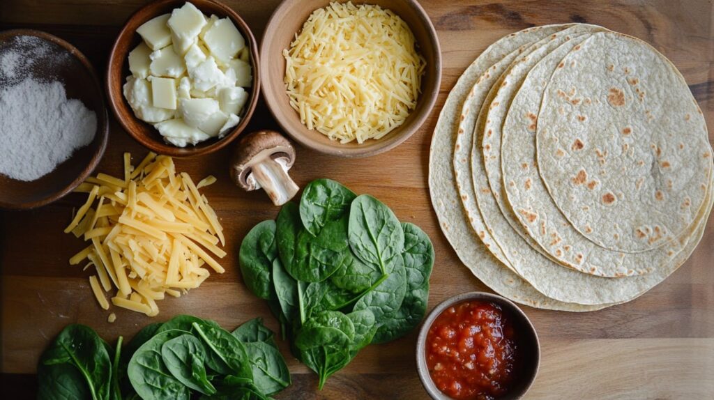 Ingredients for a breakfast burrito (1) How many calories are in a breakfast burrito?