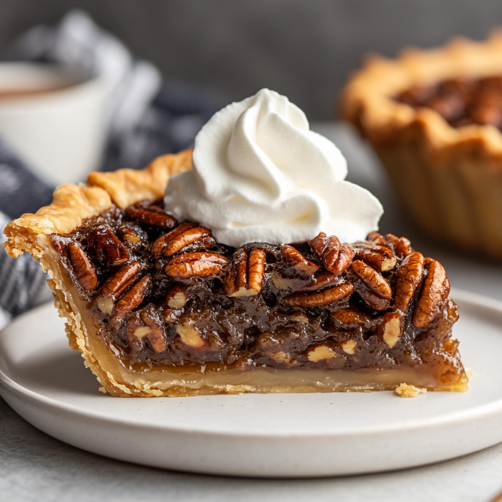 Comparison of pecan pies made with light and dark Karo syrup.