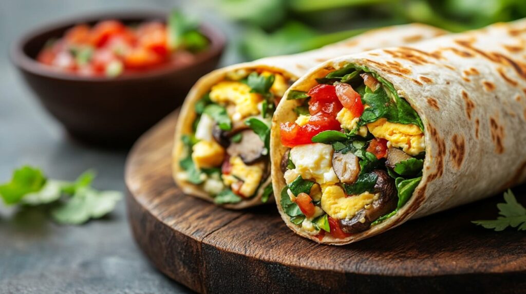 freshly made breakfast burrito (1) How many calories are in a breakfast burrito?